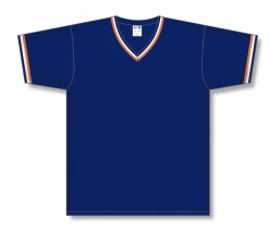 Athletic (AK) Knit Athletic Knit (AK) V1333A-465 Adult Navy/Orange/White Volleyball Jersey Hockey