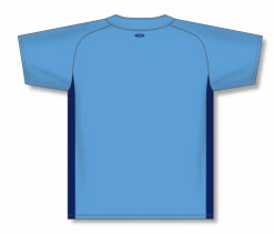 Athletic (AK) Knit Athletic Knit (AK) BA1343Y-229 Youth Sky Blue/Navy One-Button Baseball Jersey