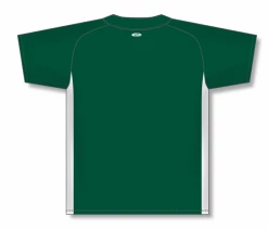 Athletic (AK) Knit Athletic Knit (AK) BA1343Y-260 Youth Dark Green/White One-Button Baseball Jersey Hockey
