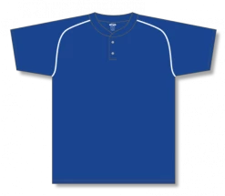 Athletic (AK) Knit Athletic Knit (AK) BA1344Y-206 Youth Royal Blue/White Two-Button Baseball Jersey Hockey