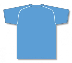 Athletic (AK) Knit Athletic Knit (AK) BA1344A-227 Adult Sky Blue/White Two-Button Baseball Jersey Hockey