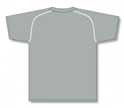 Athletic (AK) Knit Athletic Knit (AK) BA1344Y-245 Youth Grey/White Two-Button Baseball Jersey Hockey