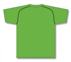 Athletic (AK) Knit Athletic Knit (AK) BA1344A-269 Adult Lime Green/Black Two-Button Baseball Jersey Hockey