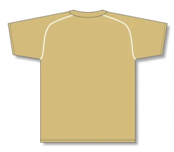 Athletic (AK) Knit Hockey Athletic Knit (AK) BA1344Y-280 Youth Vegas Gold/White Two-Button Baseball Jersey