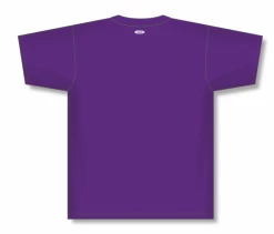Athletic (AK) Knit Athletic Knit (AK) BA1347Y-010 Youth Purple Two-Button Baseball Jersey