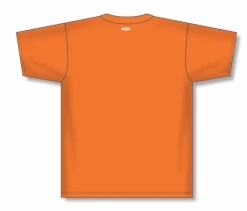 Athletic (AK) Knit Athletic Knit (AK) BA1347A-064 Adult Orange Two-Button Baseball Jersey