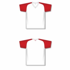 Athletic (AK) Knit Hockey Athletic Knit (AK) S1375Y-209 Youth White/Red Soccer Jersey