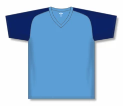 Athletic (AK) Knit Athletic Knit (AK) S1375Y-232 Youth Sky Blue/Navy Soccer Jersey Hockey