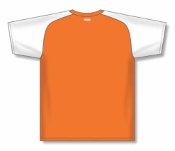 Athletic (AK) Knit Athletic Knit (AK) BA1375Y-238 Youth Orange/White Pullover Baseball Jersey