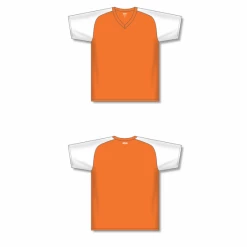 Athletic (AK) Knit Athletic Knit (AK) V1375Y-238 Youth Orange/White Volleyball Jersey