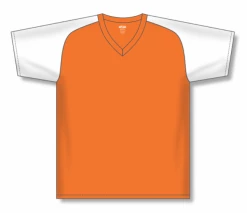 Athletic (AK) Knit Athletic Knit (AK) S1375M-238 Mens Orange/White Soccer Jersey Hockey