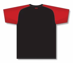 Athletic (AK) Knit Athletic Knit (AK) S1375M-249 Mens Black/Red Soccer Jersey