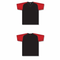 Athletic (AK) Knit Hockey Athletic Knit (AK) V1375M-249 Mens Black/Red Volleyball Jersey