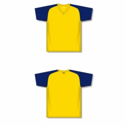 Athletic (AK) Knit Athletic Knit (AK) S1375Y-253 Youth Maize/Navy Soccer Jersey Hockey