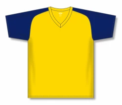 Athletic (AK) Knit Athletic Knit (AK) S1375Y-253 Youth Maize/Navy Soccer Jersey Hockey