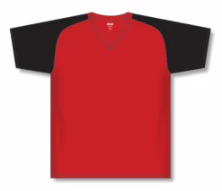 Athletic (AK) Knit Athletic Knit (AK) V1375M-264 Mens Red/Black Volleyball Jersey Hockey