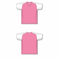 Athletic (AK) Knit Athletic Knit (AK) V1375M-275 Mens Pink/White Volleyball Jersey