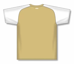 Athletic (AK) Knit Hockey Athletic Knit (AK) BA1375L-280 Ladies Vegas Gold/White Pullover Baseball Jersey