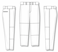 Athletic (AK) Knit Athletic Knit (AK) BA1380A-000 Adult White Pro Baseball Pants