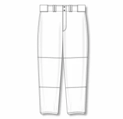 Athletic (AK) Knit Athletic Knit (AK) BA1380A-000 Adult White Pro Baseball Pants