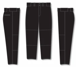 Athletic (AK) Knit Athletic Knit (AK) BA1380A-001 Adult Black Pro Baseball Pants