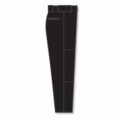 Athletic (AK) Knit Athletic Knit (AK) BA1390A-001 Adult Black Pro Baseball Pants