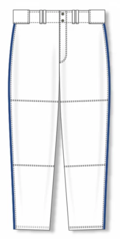 Athletic (AK) Knit Athletic Knit (AK) BA1391Y-207 Youth White/Royal Blue Pro Baseball Pants