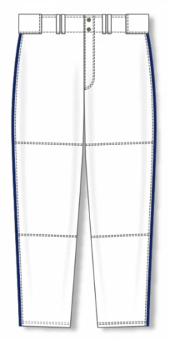 Athletic (AK) Knit Athletic Knit (AK) BA1391A-217 Adult White/Navy Pro Baseball Pants