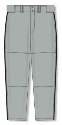 Athletic (AK) Knit Athletic Knit (AK) BA1391A-822 Adult Grey/Black Pro Baseball Pants