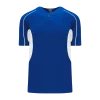 Athletic (AK) Knit Athletic Knit (AK) BA1745A-206 Adult Royal Blue/White One-Button Baseball Jersey