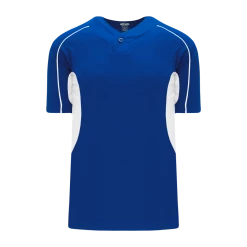 Athletic (AK) Knit Athletic Knit (AK) BA1745Y-206 Youth Royal Blue/White One-Button Baseball Jersey