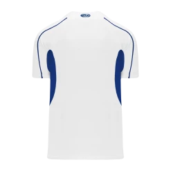 Athletic (AK) Knit Athletic Knit (AK) BA1745Y-207 Youth White/Royal Blue One-Button Baseball Jersey Hockey