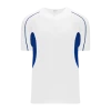 Athletic (AK) Knit Athletic Knit (AK) BA1745Y-207 Youth White/Royal Blue One-Button Baseball Jersey Hockey