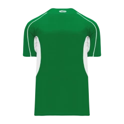 Athletic (AK) Knit Hockey Athletic Knit (AK) BA1745A-210 Adult Kelly Green/White One-Button Baseball Jersey