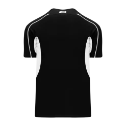 Athletic (AK) Knit Hockey Athletic Knit (AK) BA1745A-221 Adult Black/White One-Button Baseball Jersey
