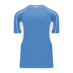 Athletic (AK) Knit Hockey Athletic Knit (AK) BA1745A-227 Adult Sky Blue/White One-Button Baseball Jersey