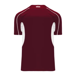 Athletic (AK) Knit Hockey Athletic Knit (AK) BA1745Y-233 Youth Maroon/White One-Button Baseball Jersey