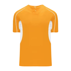 Athletic (AK) Knit Athletic Knit (AK) BA1745Y-236 Youth Gold/White One-Button Baseball Jersey