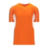Athletic (AK) Knit Hockey Athletic Knit (AK) BA1745Y-238 Youth Orange/White One-Button Baseball Jersey