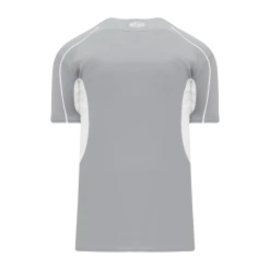 Athletic (AK) Knit Athletic Knit (AK) BA1745A-245 Adult Grey/White One-Button Baseball Jersey Hockey