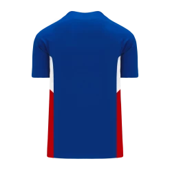 Athletic (AK) Knit Hockey Athletic Knit (AK) BA1763Y-333 Youth Royal Blue/White/Red One-Button Baseball Jersey