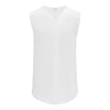 Athletic (AK) Knit Athletic Knit (AK) BA1812Y-000 Youth White Sleeveless Full Button Baseball Jersey Hockey