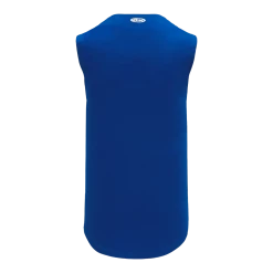 Athletic (AK) Knit Athletic Knit (AK) BA1812A-002 Adult Royal Blue Sleeveless Full Button Baseball Jersey Hockey