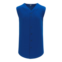 Athletic (AK) Knit Athletic Knit (AK) BA1812Y-002 Youth Royal Blue Sleeveless Full Button Baseball Jersey