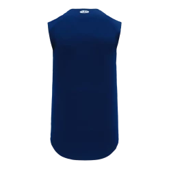 Athletic (AK) Knit Athletic Knit (AK) BA1812A-004 Adult Navy Sleeveless Full Button Baseball Jersey