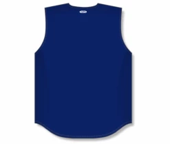 Athletic (AK) Knit Athletic Knit (AK) BA1812A-004 Adult Navy Sleeveless Full Button Baseball Jersey