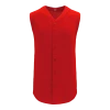 Athletic (AK) Knit Hockey Athletic Knit (AK) BA1812Y-005 Youth Red Sleeveless Full Button Baseball Jersey