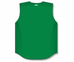 Athletic (AK) Knit Athletic Knit (AK) BA1812A-007 Adult Kelly Green Sleeveless Full Button Baseball Jersey Hockey