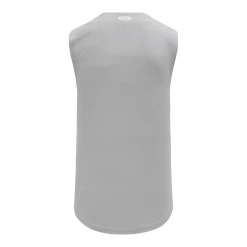 Athletic (AK) Knit Hockey Athletic Knit (AK) BA1812A-012 Adult Grey Sleeveless Full Button Baseball Jersey