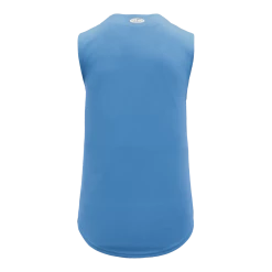 Athletic (AK) Knit Hockey Athletic Knit (AK) BA1812A-018 Adult Sky Blue Sleeveless Full Button Baseball Jersey